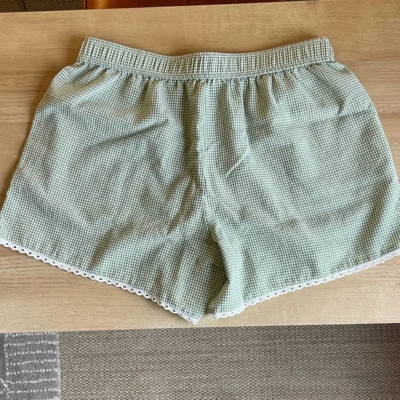 Green Gingham Boxer Shorts - Size L - Picture 8 of 11